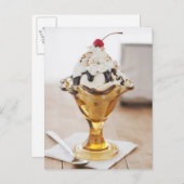 Naher Sundaarm mit Kirsche oben Postkarte (Vorne/Hinten)