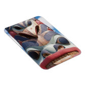 Naher Totempol in Sitka, Alaska, USA Magnet (Rechte Seite)