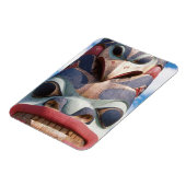 Naher Totempol in Sitka, Alaska, USA Magnet (Linke Seite)