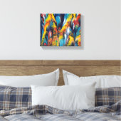 Naher und Feathery2-Druck auf 10x18-Leinwand Leinwanddruck (Insitu (Schlafzimmer))