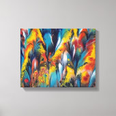 Naher und Feathery2-Druck auf einer 4x11-Leinwand Leinwanddruck (Vorderseite)