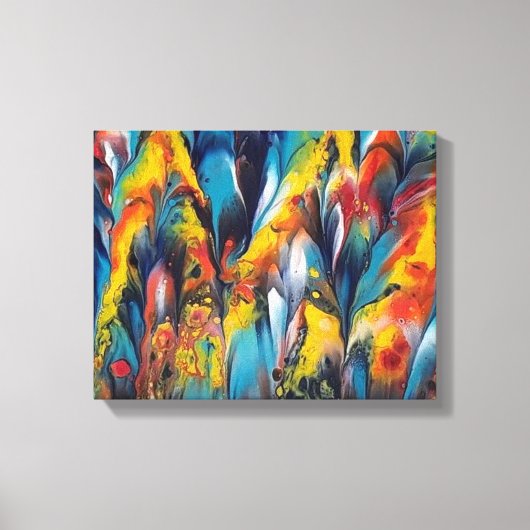 Naher und Feathery2-Druck auf einer 4x11-Leinwand Leinwanddruck (Vorderseite)