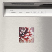 Naher Wassertropfen auf einer Blume Magnet (In Situ (Geschirrspüler))