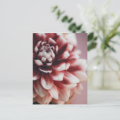 Naher Wassertropfen auf einer Blume Postkarte (Stehend Vorderseite)