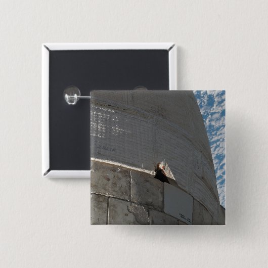 Naher Weltraumbahnhof Button (Vorne & Hinten)