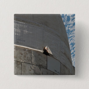 Naher Weltraumbahnhof Button