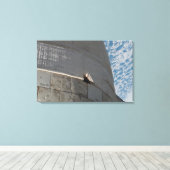 Naher Weltraumbahnhof Leinwanddruck (Insitu (Holzboden))