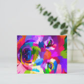 naher Wolf Feiertagspostkarte (Stehend Vorderseite)