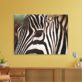 Naher Zebrakopf Leinwanddruck (Insitu (Wohnzimmer))