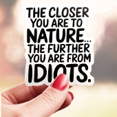 Naher zur Natur Aufkleber