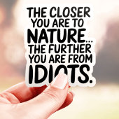 Naher zur Natur Aufkleber