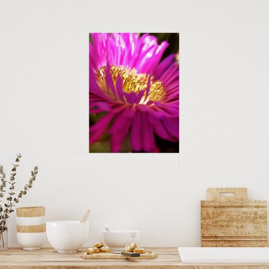 Nähere Blume Makro-Plakat Poster (Küche)