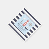 Näheres Papier Napkins für Babydusche Serviette (Ecke)