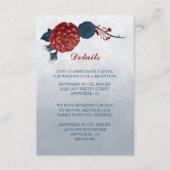 Näheres zu den Blume Marine und Bordeaux Begleitkarte (Vorderseite)