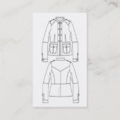 Näherin, - n. ///clothier///dressmaker///needl… visitenkarte (Rückseite)