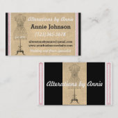 Näherin-nähende Änderungs-KleiderVisitenkarte Visitenkarte (Vorne/Hinten)