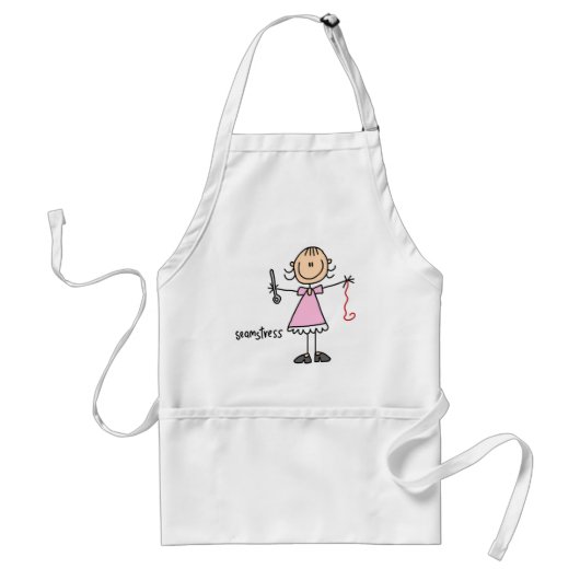 Näherin-Stickfigur Schürze (Vorne)
