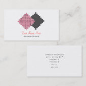 Näherin-Visitenkarte - Gewebe-Muster Visitenkarte (Vorne/Hinten)