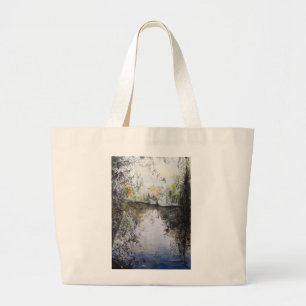 Nähernde Dämmerung Goldbekkanal Hamburg 2014 Jumbo Stoffbeutel