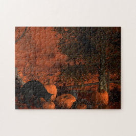 Näherndes Halloween Puzzle