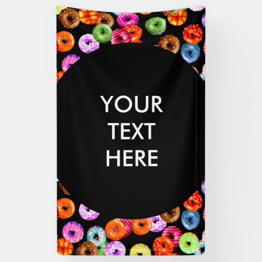 Nähert nahtloses Muster + Ihr Backgr. Ideen Banner (Vertikal)