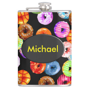 Nähert nahtloses Muster + Ihr Backgr. Ideen Flachmann