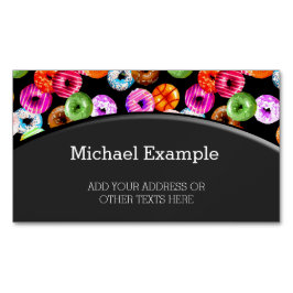 Nähert nahtloses Muster + Ihr Backgr. Ideen Magnetische Visitenkarte