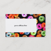 Nähert nahtloses Muster + Ihr Backgr. Ideen Visitenkarte (Rückseite)