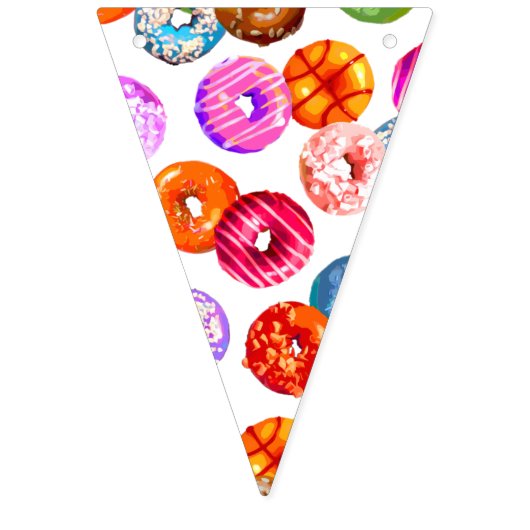 Nähert nahtloses Muster + Ihr Backgr. Ideen Wimpelkette (Zweite Fahne)