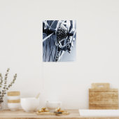 Nahes Anfahren von Fahrrädern 2 Poster (Küche)