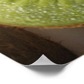 Nahes Anziehen von Kiwi-Früchten Poster (Ecke)