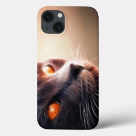 Nahes ästhetisches Katzengesicht mit farbigen Auge Case-Mate iPhone Hülle