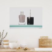 Nahes Auffüllen einer Nagelpolite Poster (Küche)