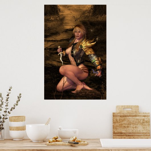 Nahes Aufkommen von "Jäger oder Jäger" Poster (Küche)