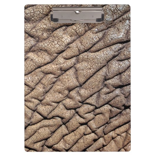 Nahes Aufsetzen der afrikanischen Elefantenlandsch Klemmbrett (Vorderseite)