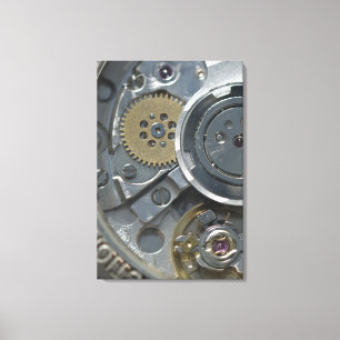 Nahes Aufsetzen der Uhr Leinwanddruck