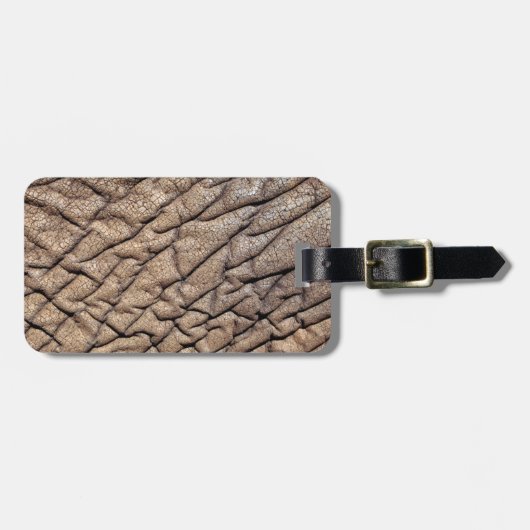 Nahes Aufsetzen des afrikanischen Elefantenverband Gepäckanhänger (Vorderseite horizontal)