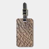 Nahes Aufsetzen des afrikanischen Elefantenverband Gepäckanhänger (Vorderseite vertikal)