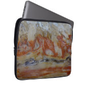 Nahes Aufsetzen von versteinertem Holz Laptopschutzhülle (Vorne Rechts)