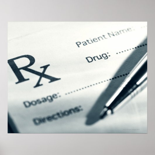 Nahes Auftragen der Packung und des Pens Poster (Vorne)