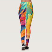 Nahes augenförmiges Leaf Leggings (Rückseite)