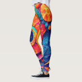 Nahes augenförmiges Leaf Leggings (Links)