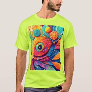 Nahes augenförmiges Leaf T-Shirt