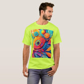 Nahes augenförmiges Leaf T-Shirt (Vorne ganz)