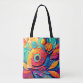 Nahes augenförmiges Leaf Tasche (Vorderseite)