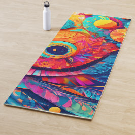 Nahes augenförmiges Leaf Yogamatte