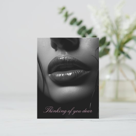 Nahes B&W-Foto Postkarte (Stehend Vorderseite)