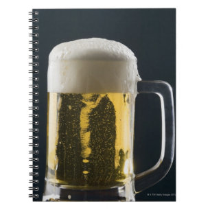 Nahes Bierglas Notizblock