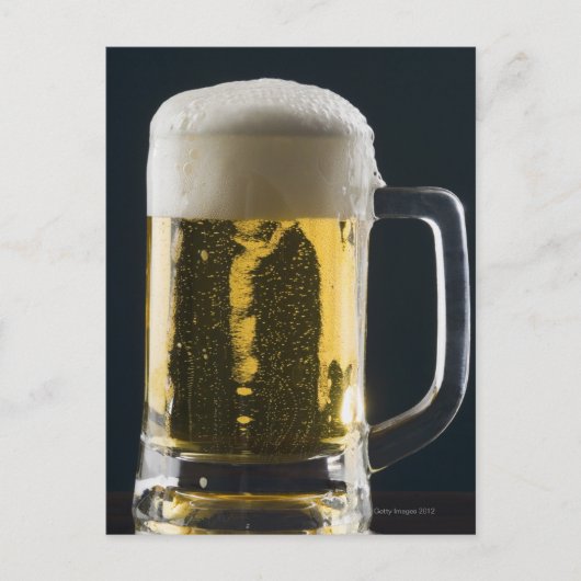 Nahes Bierglas Postkarte (Vorderseite)