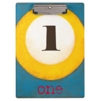Nahes Bild der Nummer 1-Pool-Ball